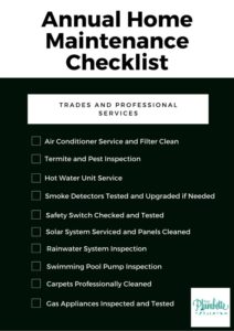 An Annual Home Maintenance Checklist - The Plumbette